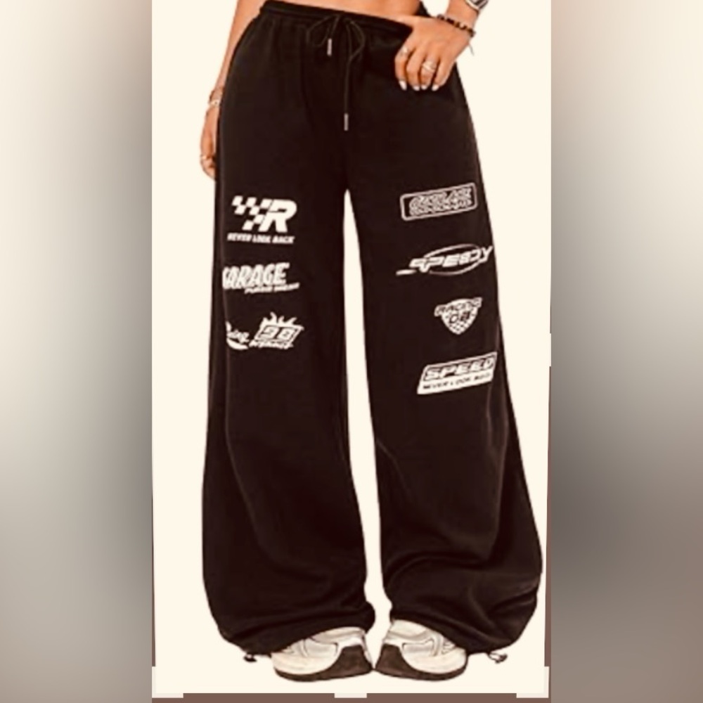 🌺 Verdusa Women's Elastic Waist Drawstring Loose Jogger -Wide Leg Sweatpants🌺
